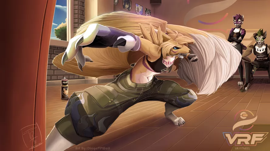 SoraTheSyke Training - Fanart - Art By Me ^^ by DiegoVPWolf