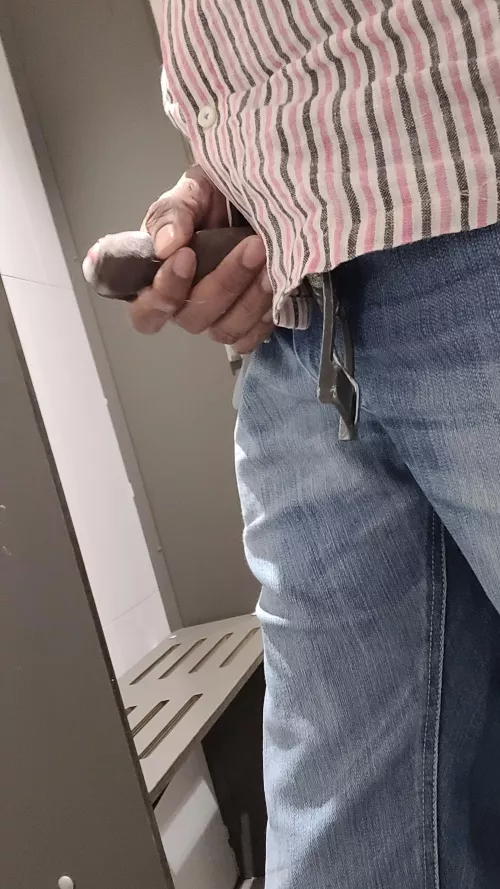 Wanked in a public shower door open by sxjthefirst