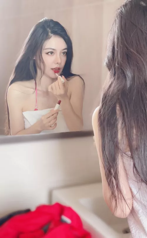 Will doll up, and wait for you at home every night, can I? 🥰 by JitteryIllustration