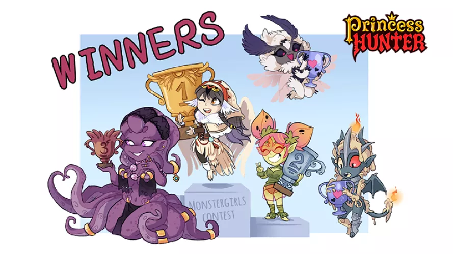 Winners of the Monster Girl Contest by An_Dant