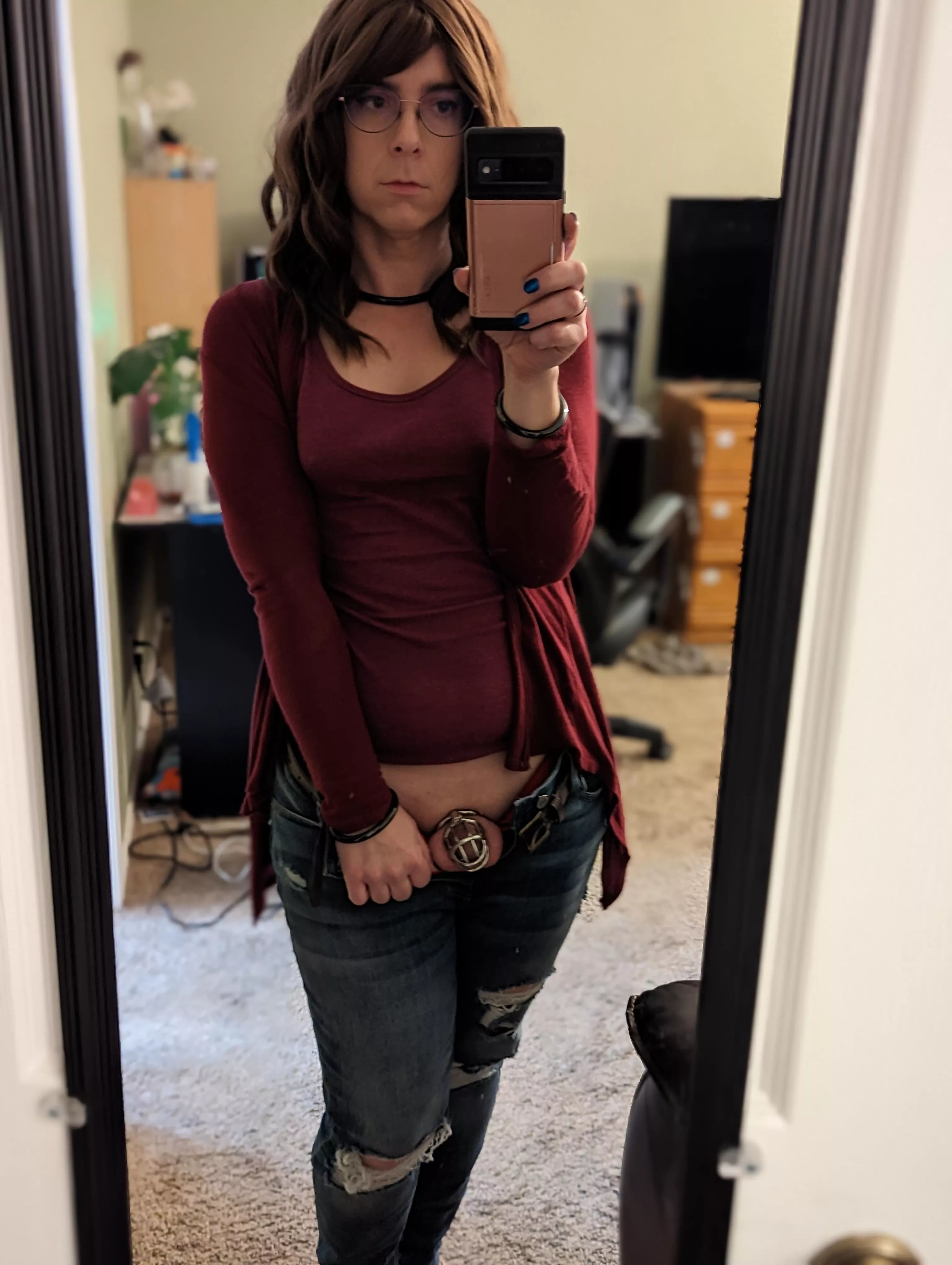 Yeah she's packing but don't worry, she keeps it locked up when not in use. [MtF] posted by SummaryExecutions