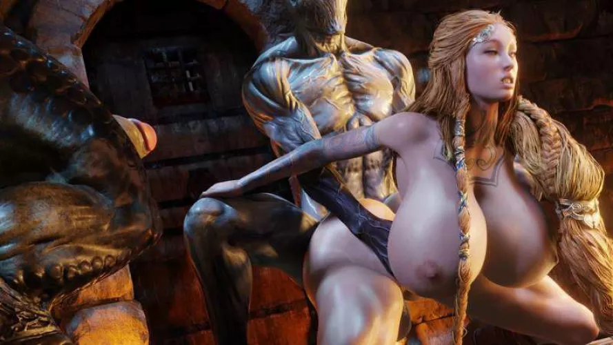 Amazoness helps repopulate the goblin population(sfmdh) by zooweezaza_