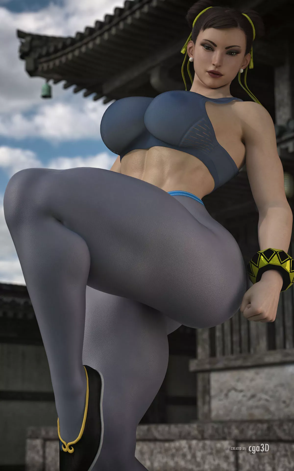 Chun-Li (Cga3d) [Street Fighter] posted by Kuro-Oji