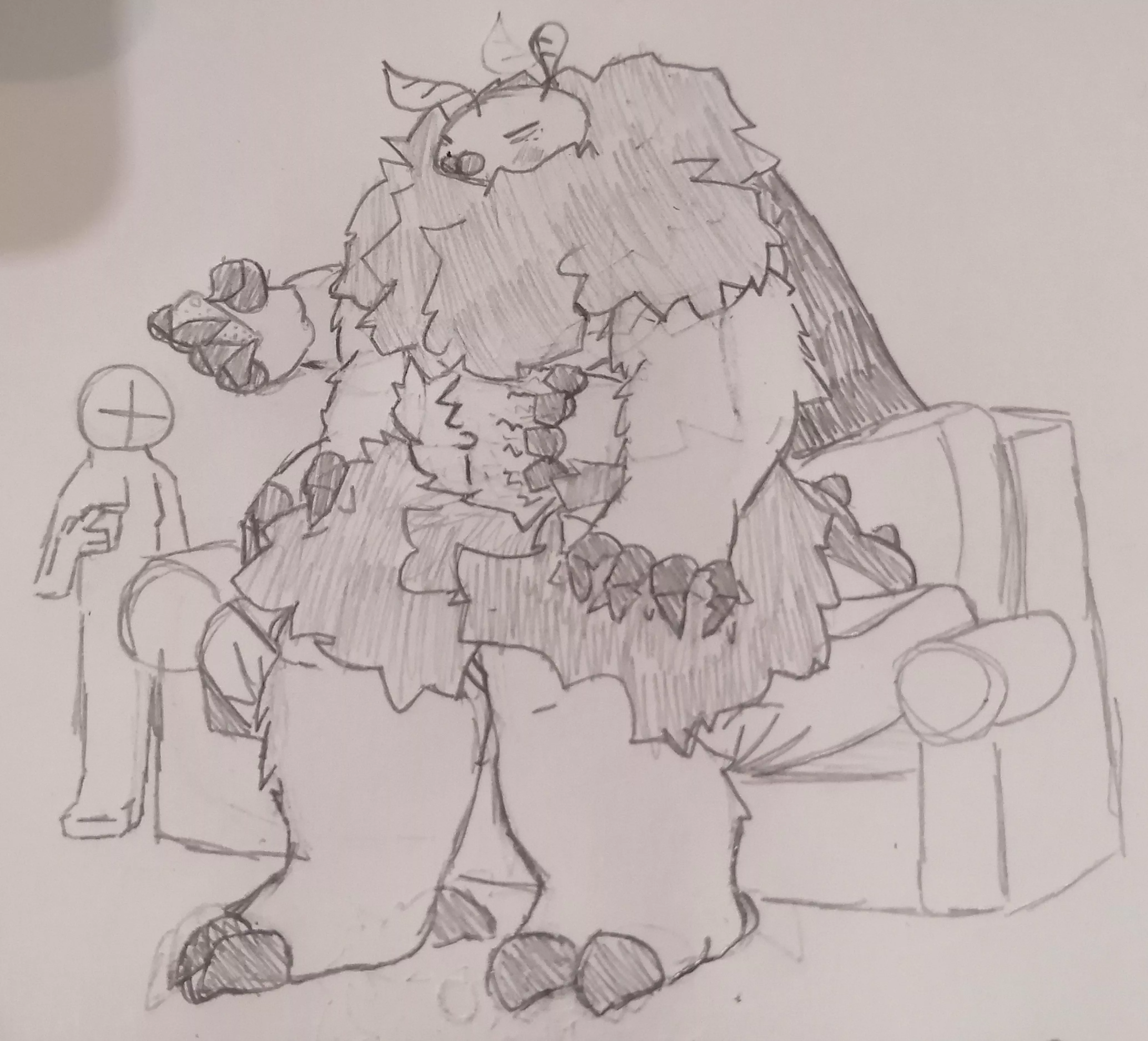 felt like I made him too large for a moth.. anyways posted by Im_Bleachy