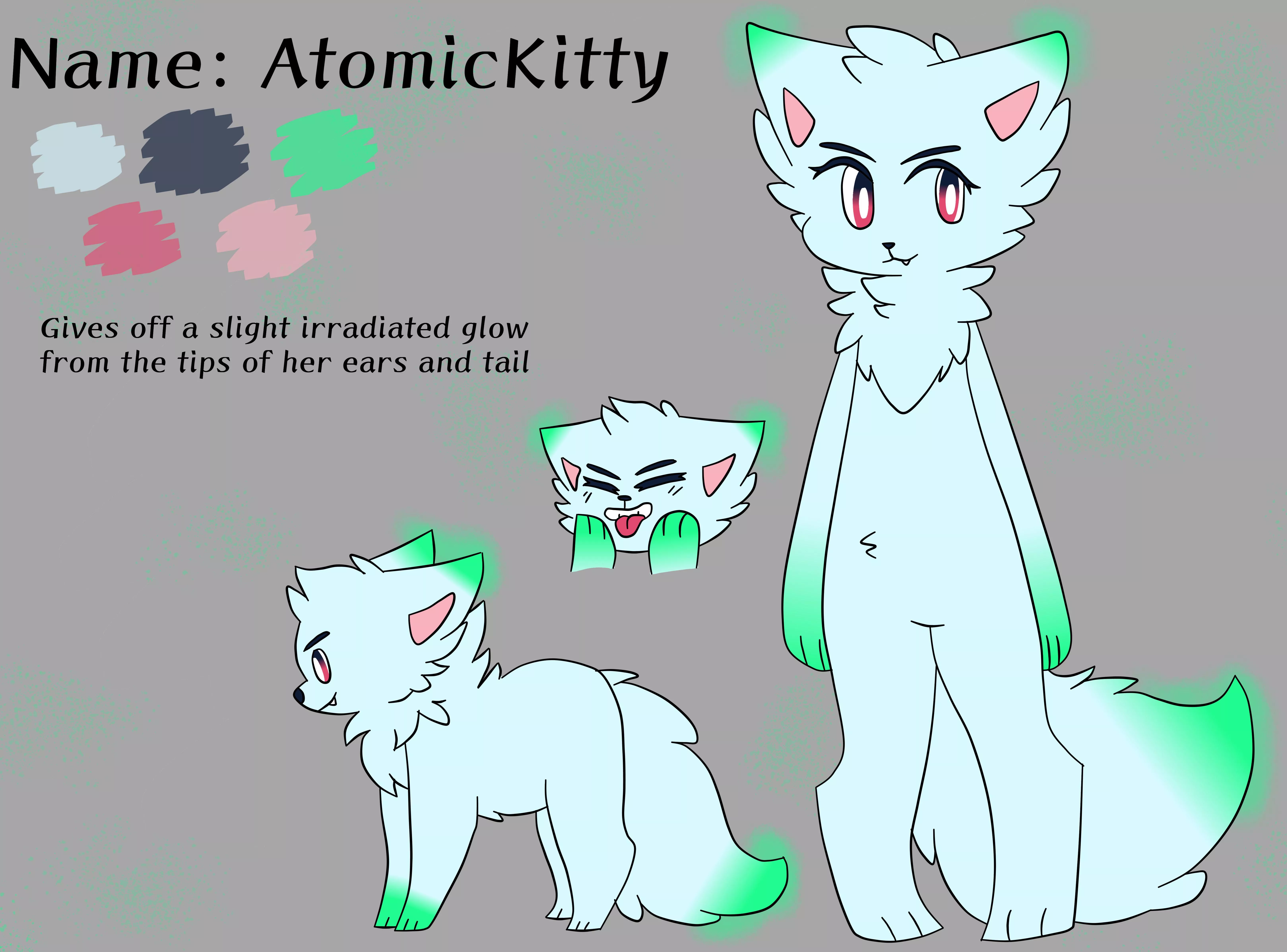 Finally found the time to draw my fursona. (Drawn by me) posted by At0m1c_k1tty