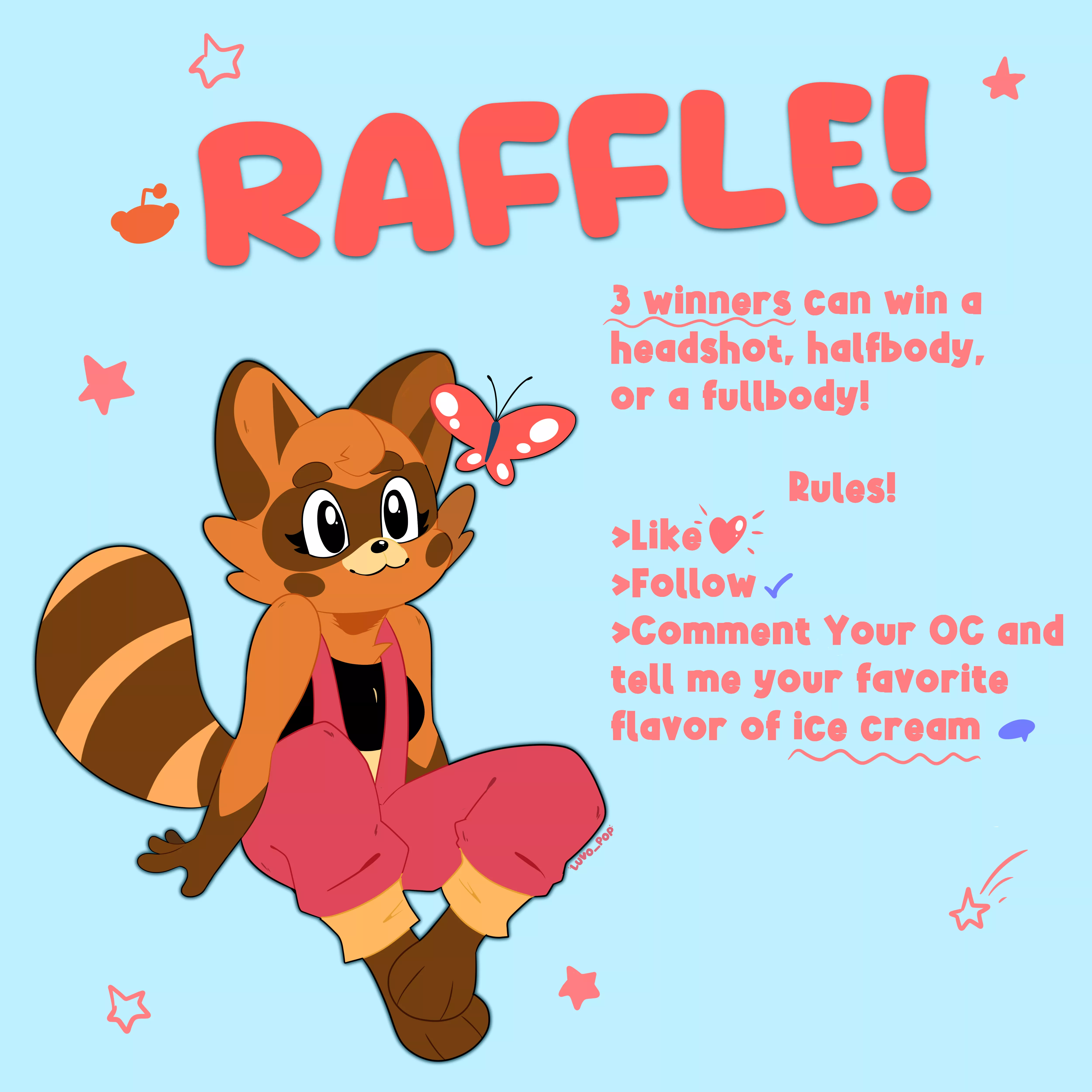 Free Art Raffle! (By me Luvo~) posted by luvo_pop