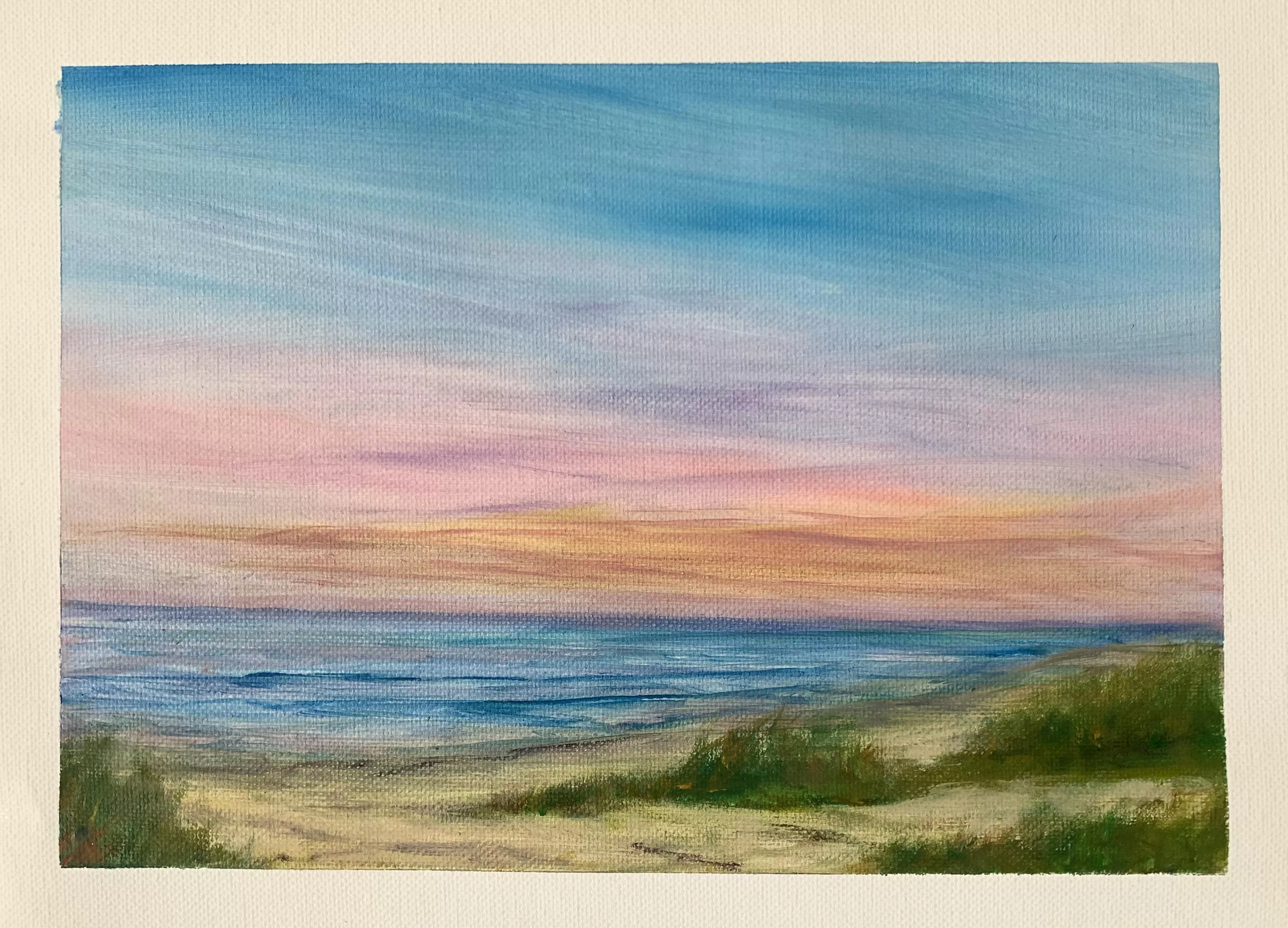 Giving away this small sunset painting form a Florida beach - LMK if interested posted by anilsawe