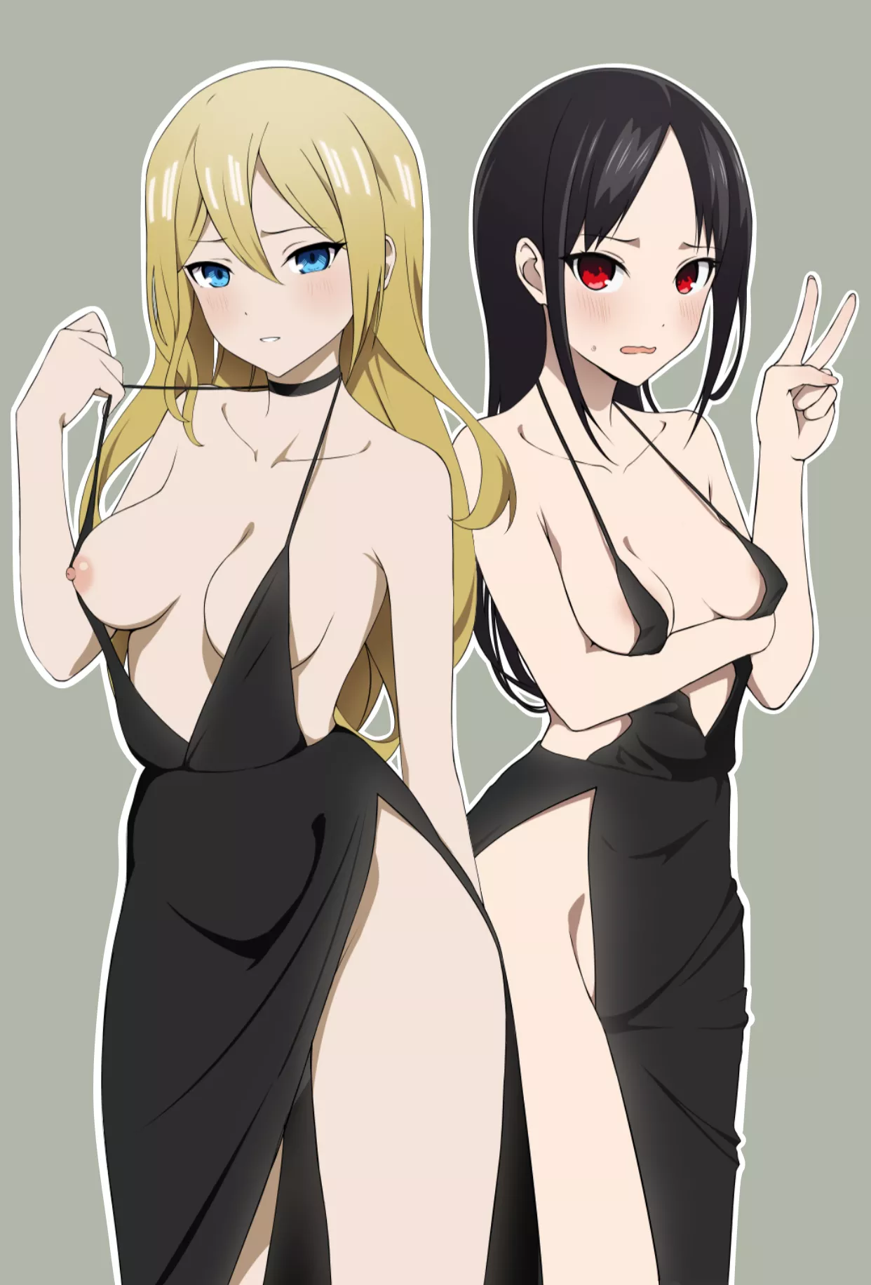 Hayasaka & Kaguya dressed up posted by CumLord_21