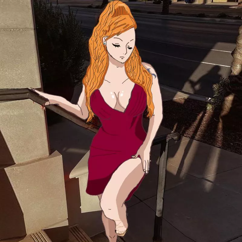 I drew Nami as an Instagram Model (OC) posted by Reddit4asking