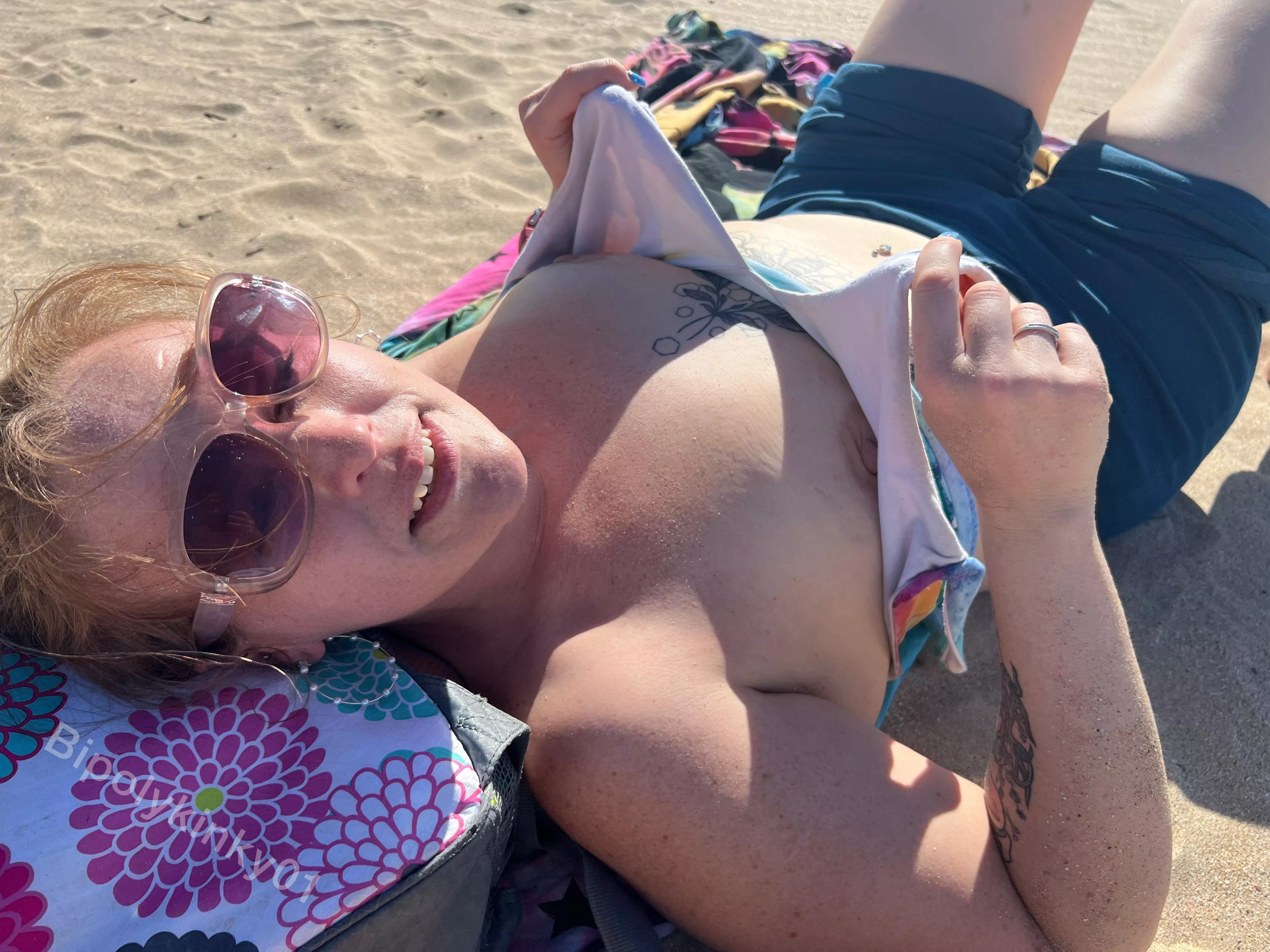 I should probably take my top off so I don’t get a tan line posted by bipolykinky01