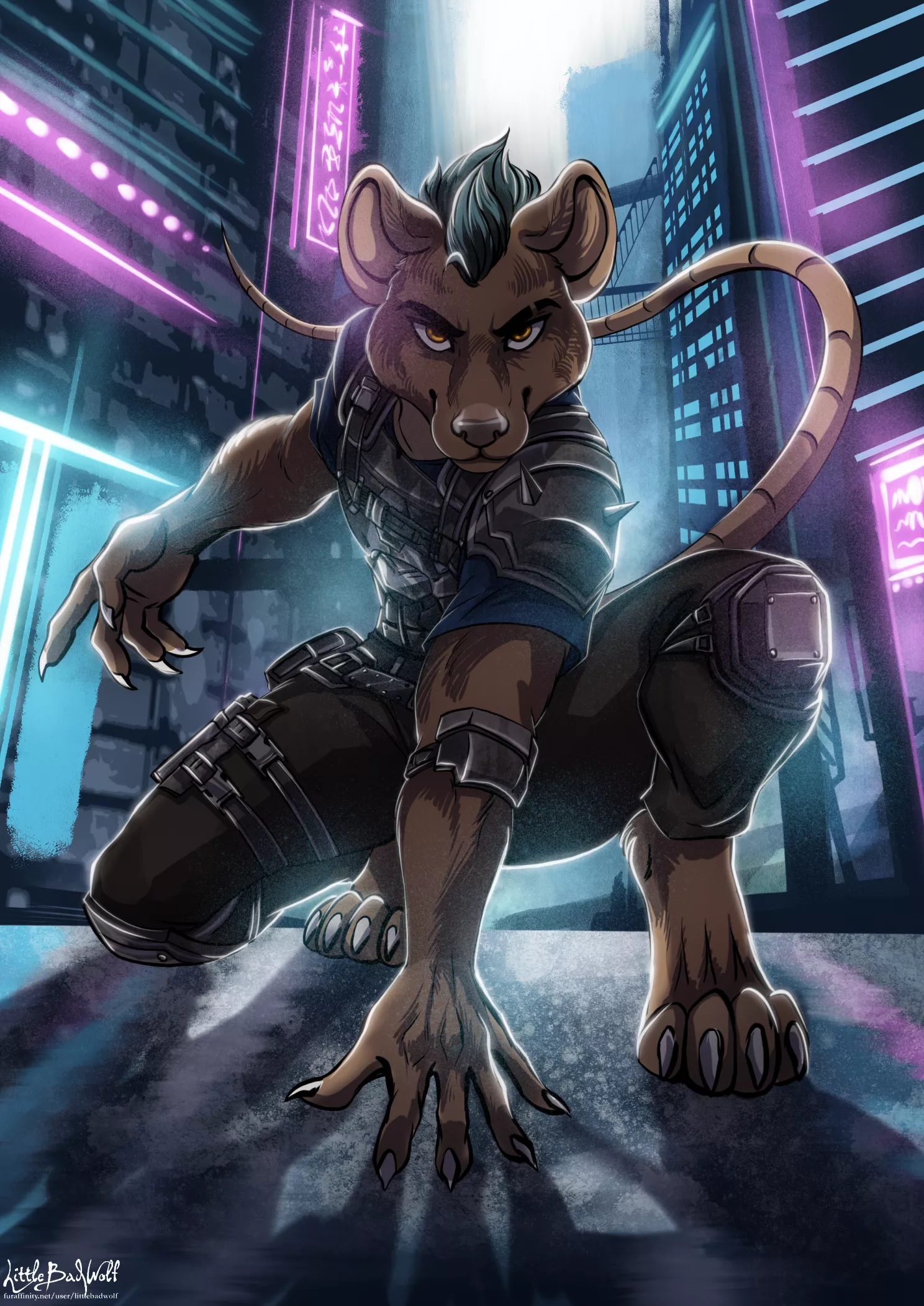 Meet Zav Ciurana, my main character data thief of a sci fi book I'm writing. Art by LittleBadWolf posted by americandude90