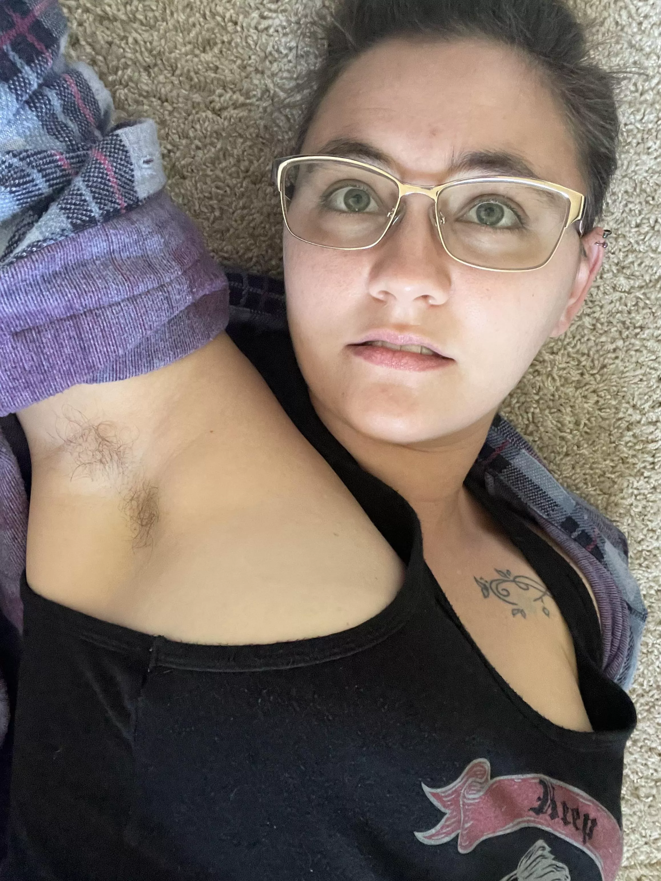 My armpits grow so little hairy, sorry there’s not more! posted by kassynovalove