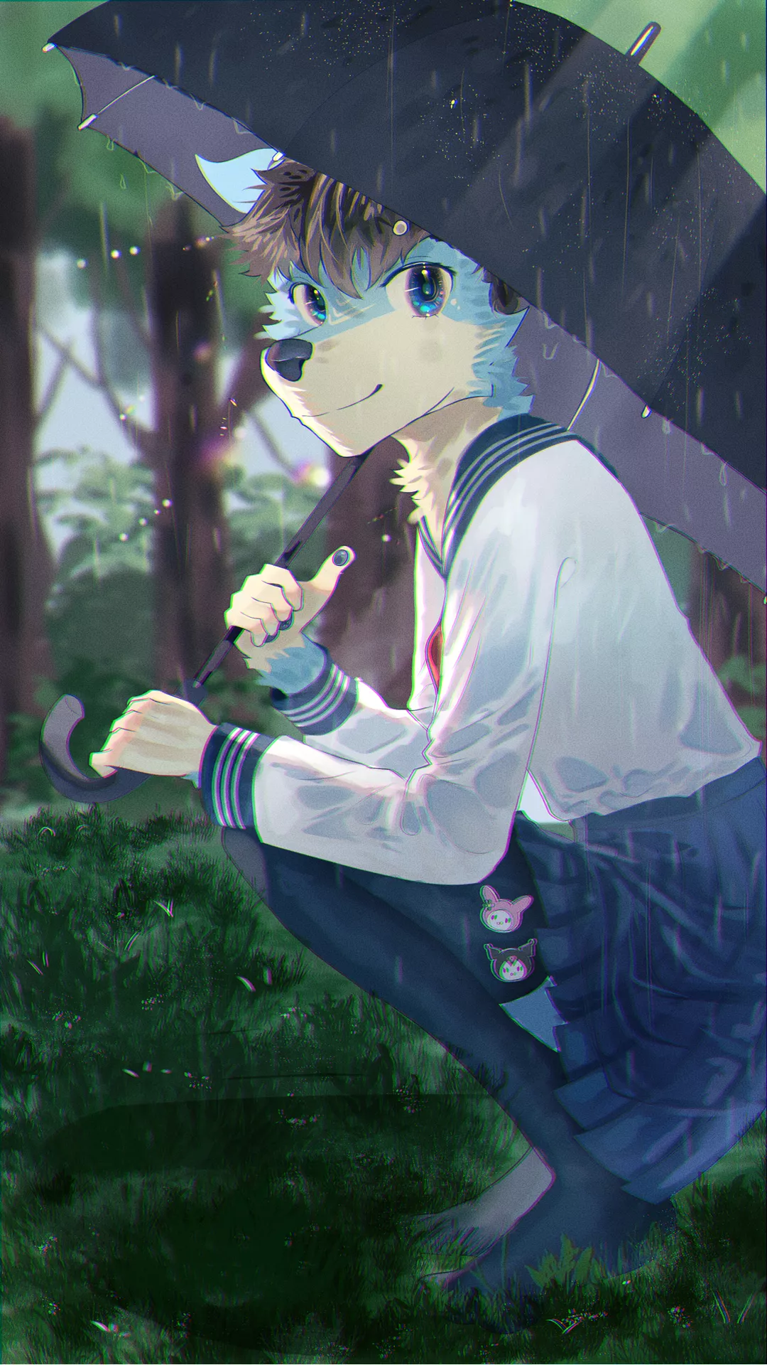 never seen furries in a sailor uniform before so i decided to drew one! posted by Kaze-olander