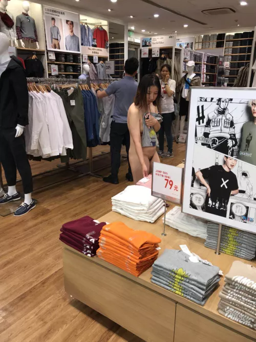 Nude Uniqlo shopper, China 2018 by Wonderful_Client4744