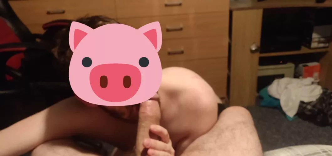 On my knees where I belong sucking cock🍆😈 by Jamiem09