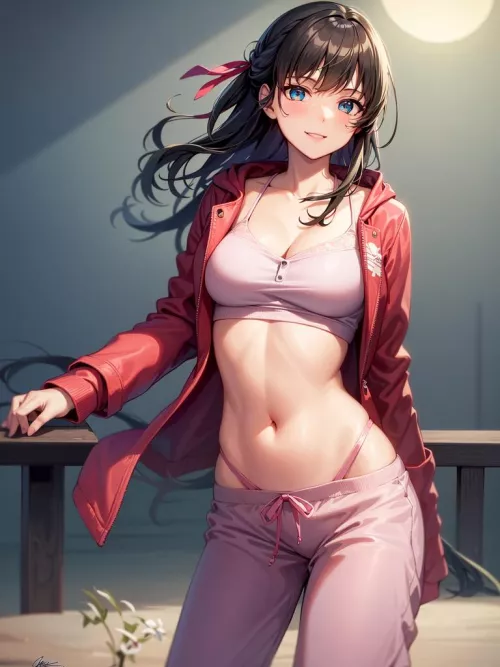 Pink Combo+ Red Jacket by CheetahSperm18