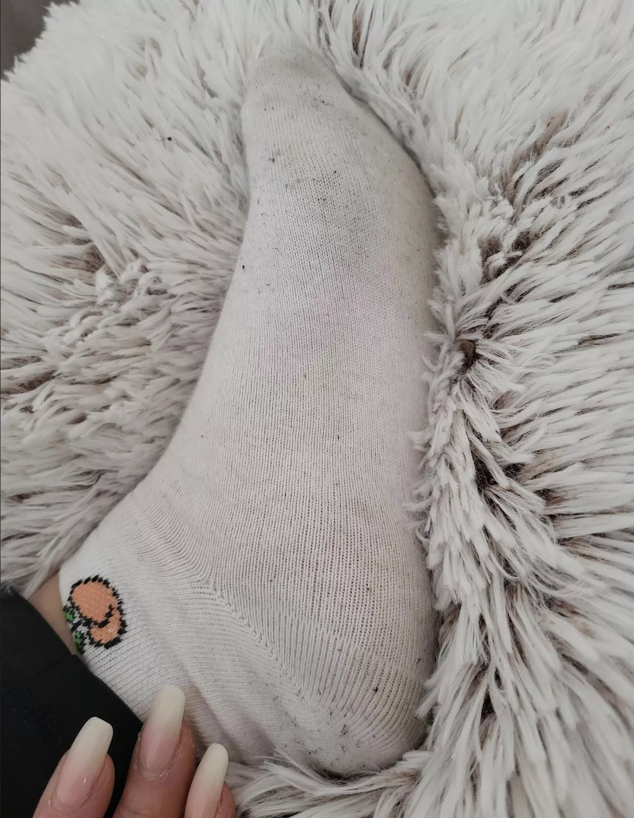 [Selling] Any interest in my peachy socks? $10 for the pair 🍑🍑 posted by Novaqween