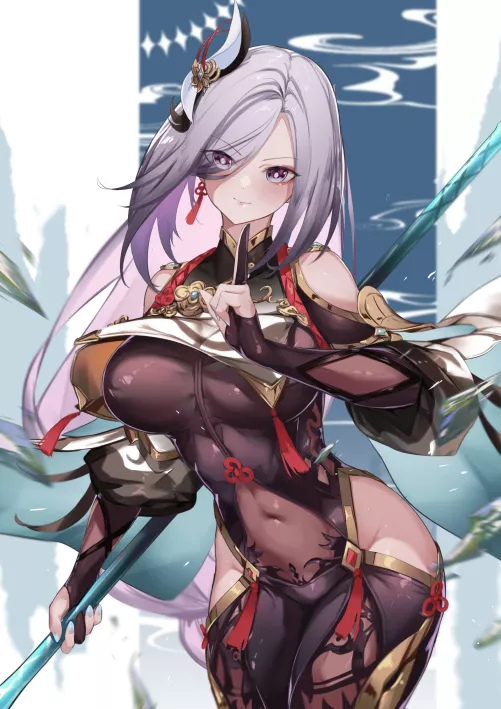 Shenhe [Genshin Impact] by CheetahSperm18