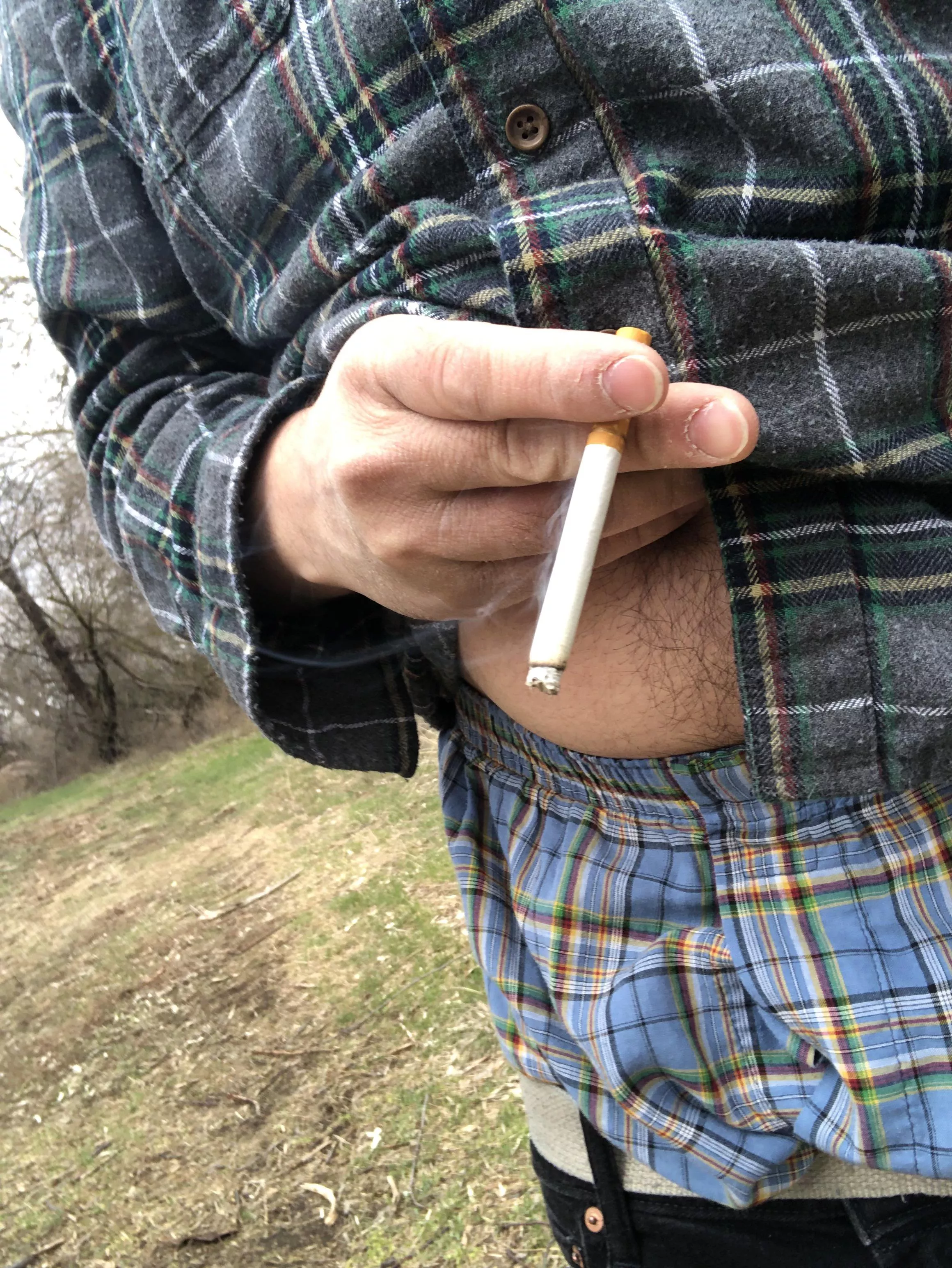 Sorry for weird angle, but today’s boxers / sag posted by smokercc92