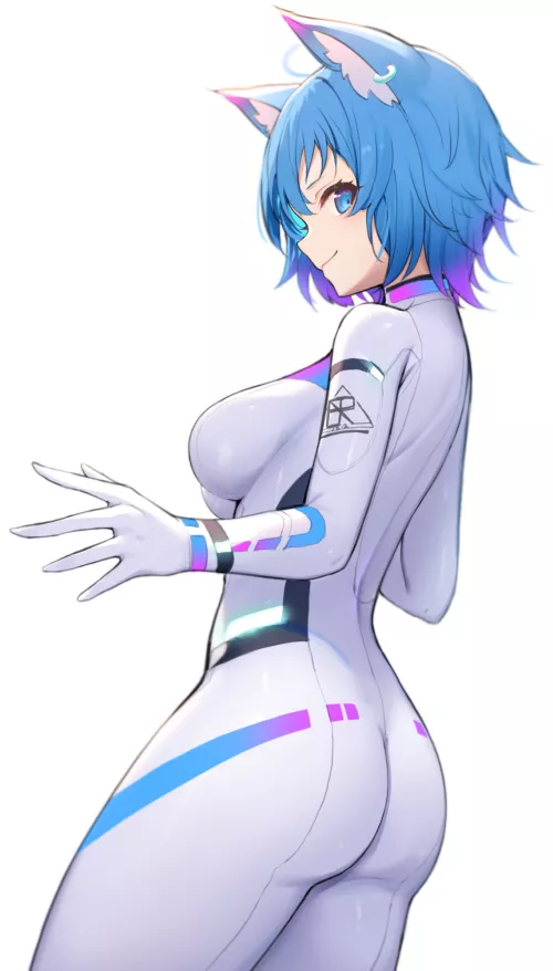 Souya Ichika in a cat suit [nishino eri][animare] by BlenderIsFun5555