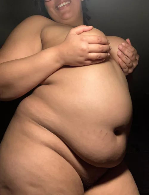 Warm, soft pizza belly! by Regalkapha