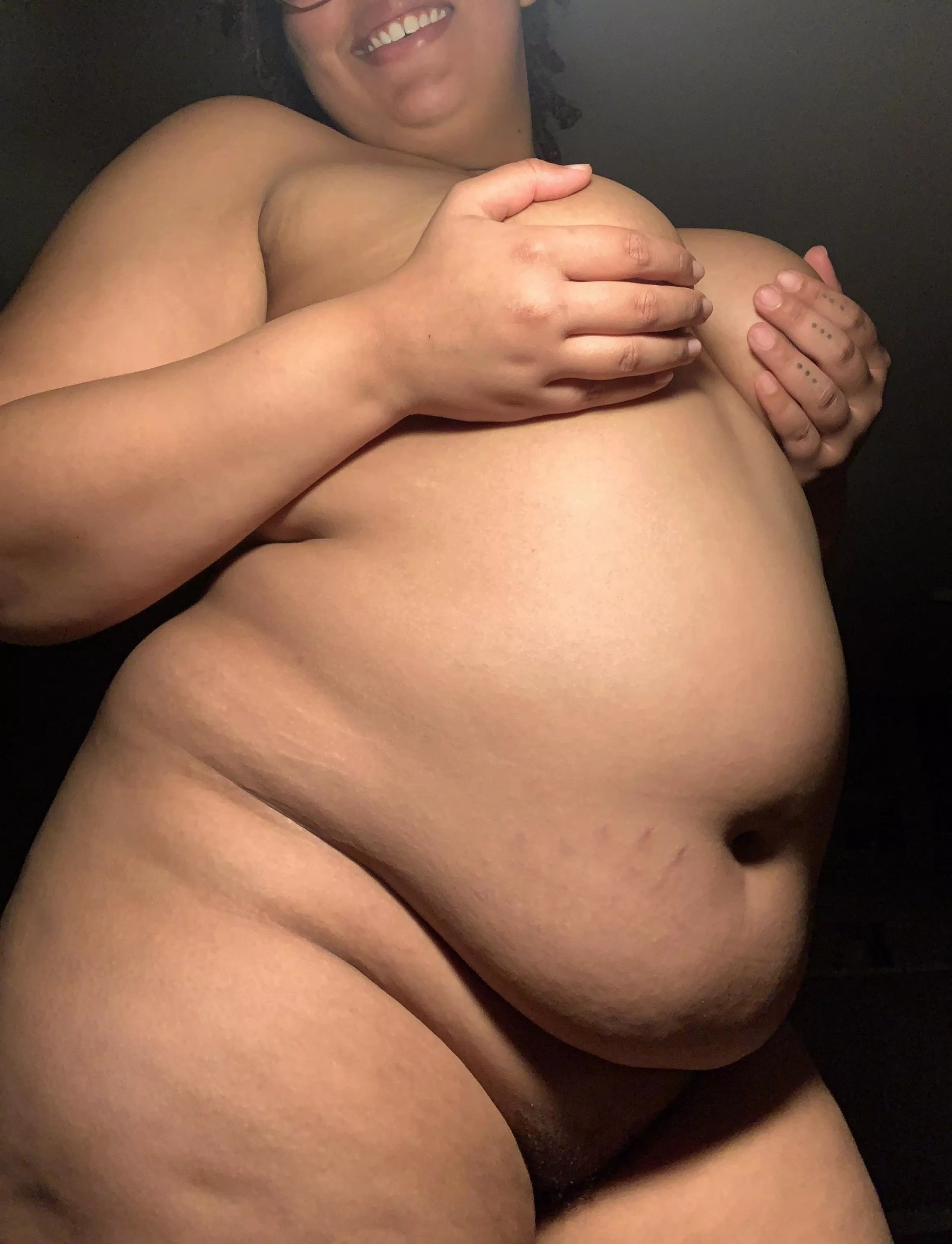 Warm, soft pizza belly! posted by Regalkapha