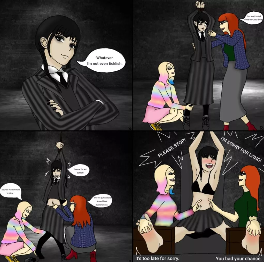 Wednesday got caught lying. (Open for Commissions) posted by n0baraKugisaki