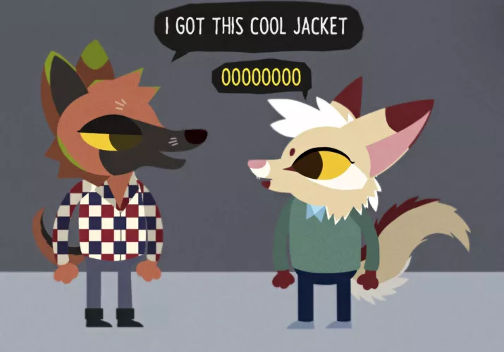 based on my conversations with my friend (art by me) by FarragoTheFox