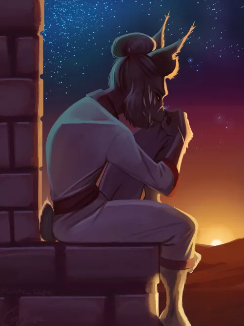 Cat on a Ledge by Goopuman