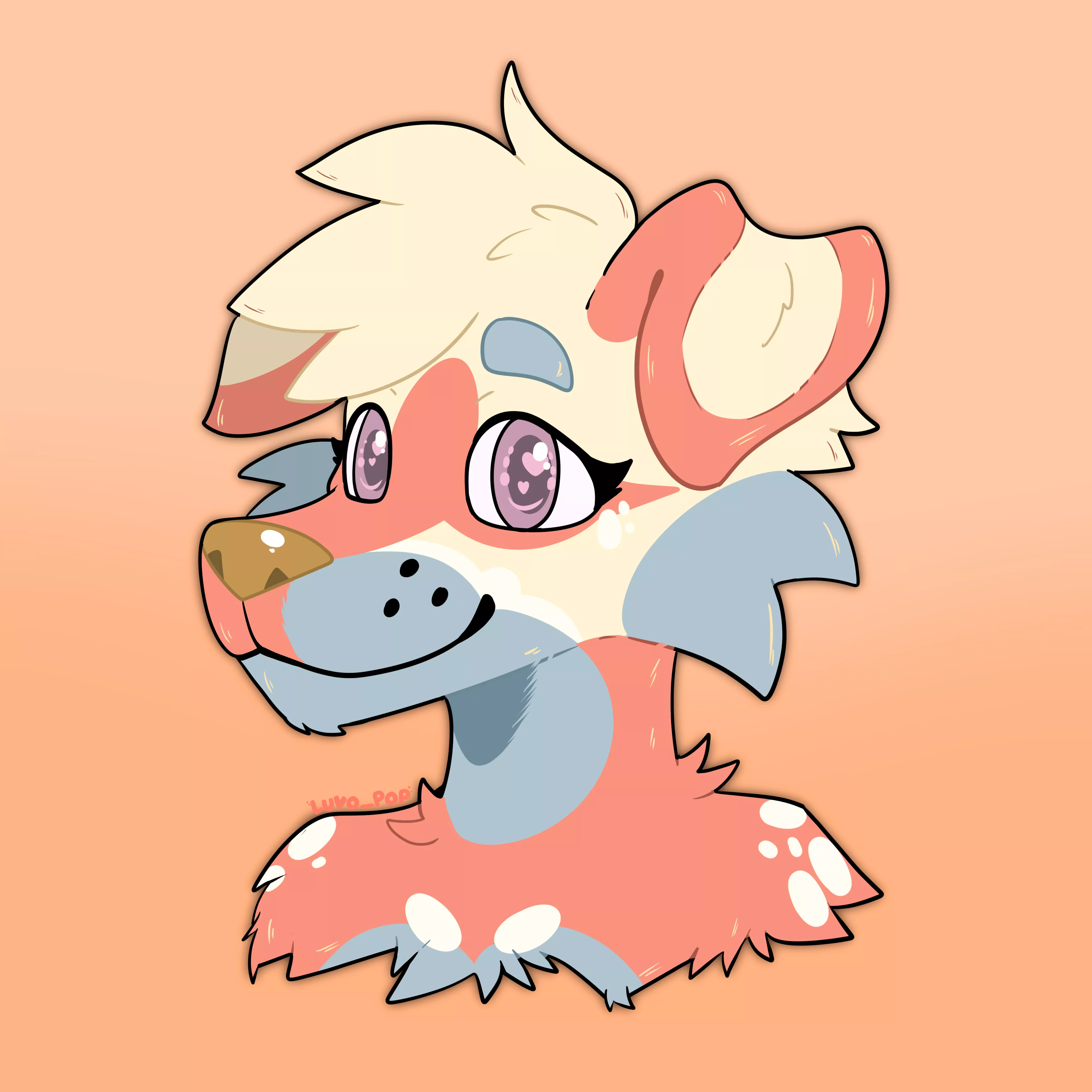 Completed Headshot Commission (By me, Luvo~) posted by luvo_pop