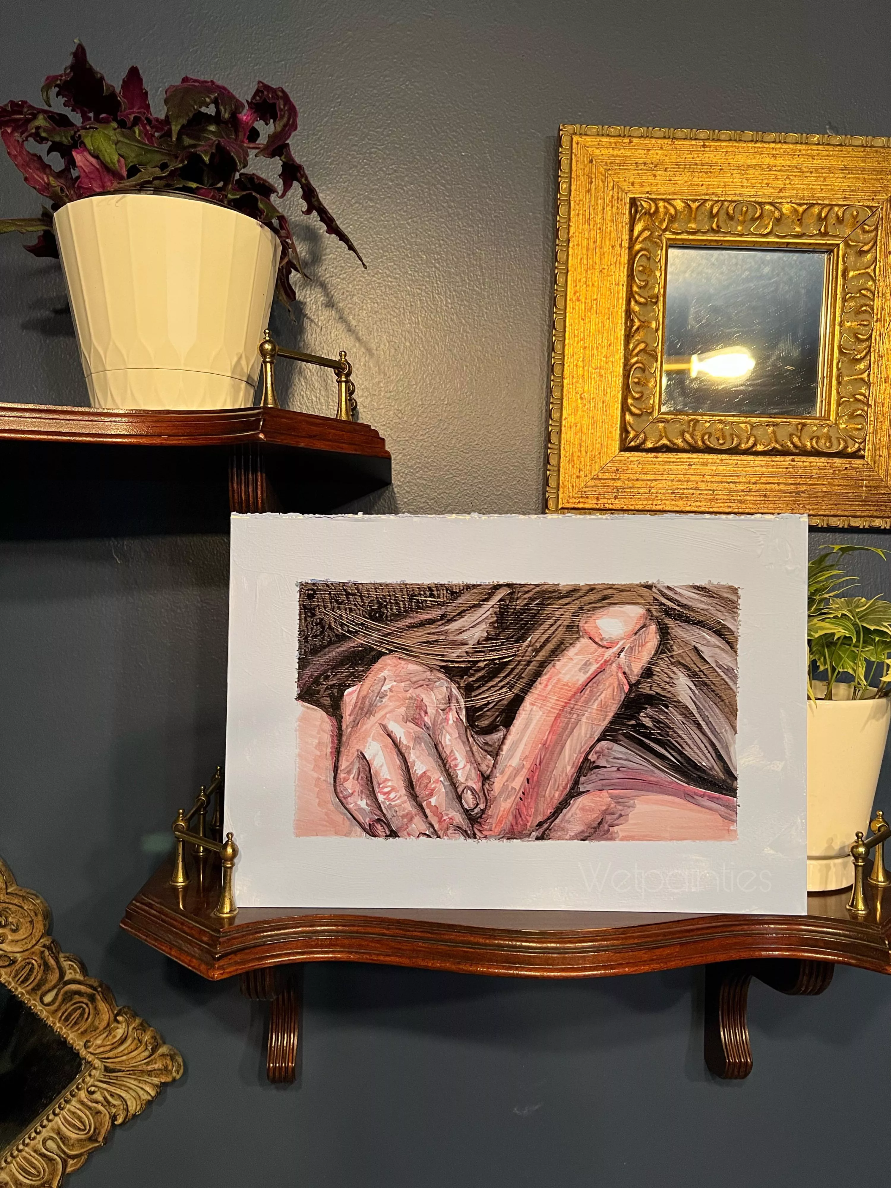 First time using Prismacolor Markers. Fun piece reminiscent of a relief print. posted by Wetpainties