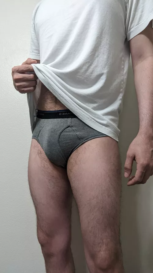 grey Hanes briefs by davisgs_