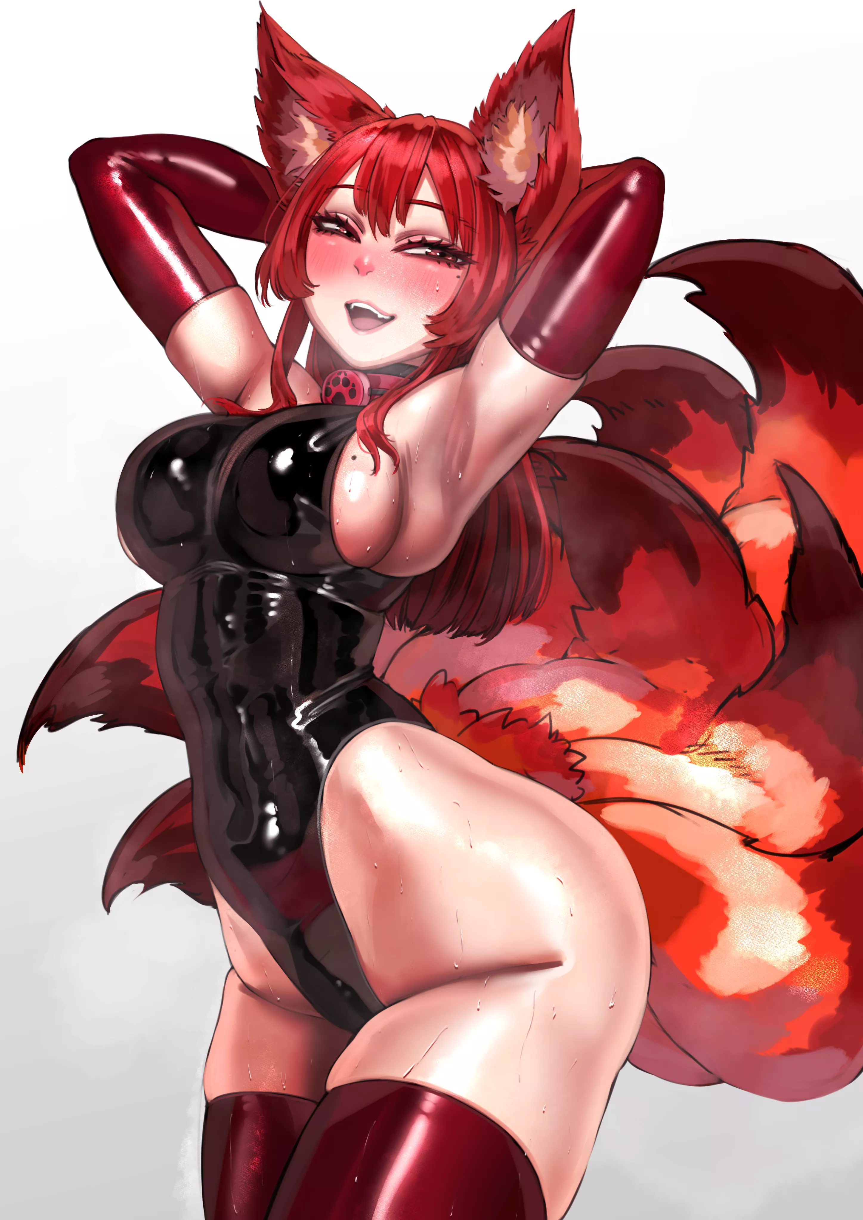 Hot Latex Leotard Foxy Beauty (Kilye Kairi) [Original] posted by sequence_string