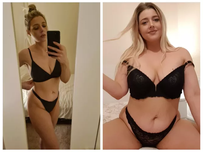 💫 I woke up super confident today and felt brave enough to share my recent progress.... 126lbs vs 168lbs 🤭 Do I keep going? 🤔 by betaphoenixuncut