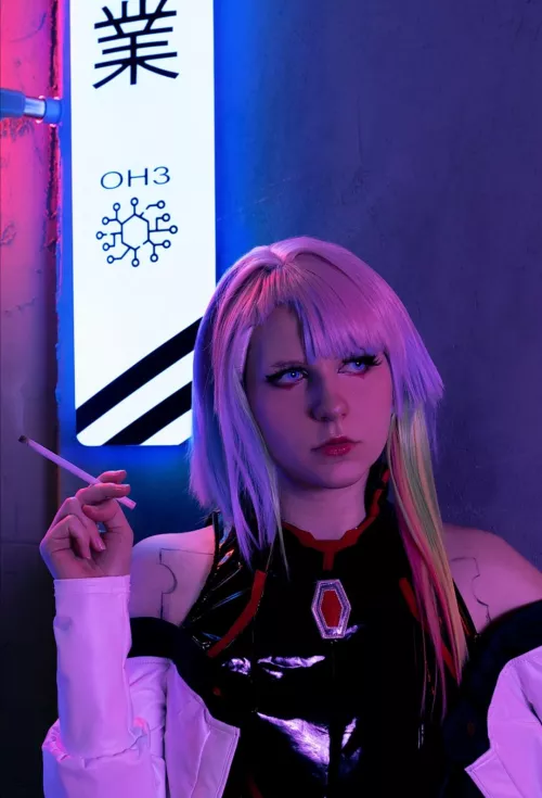 I've breached your cyberware to make you hard~ Lucy from Cyberpunk Edgerunners by x_nori_ [Self] by x_nori_