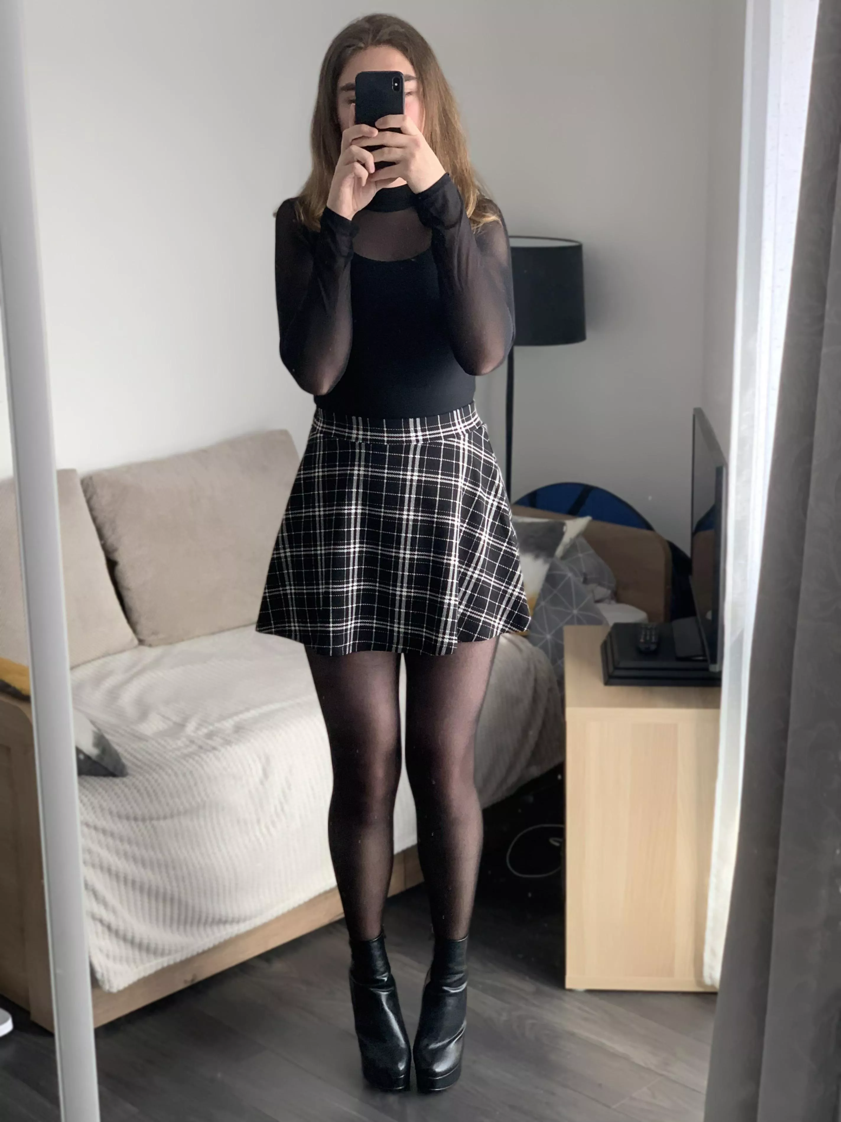 Now is the time for all black outfit 🖤🥰 posted by _cuti3_pi3_