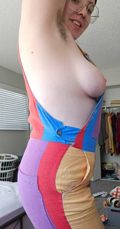 The perfect outfit to show off my big tits & hairy pits! by darling-rae