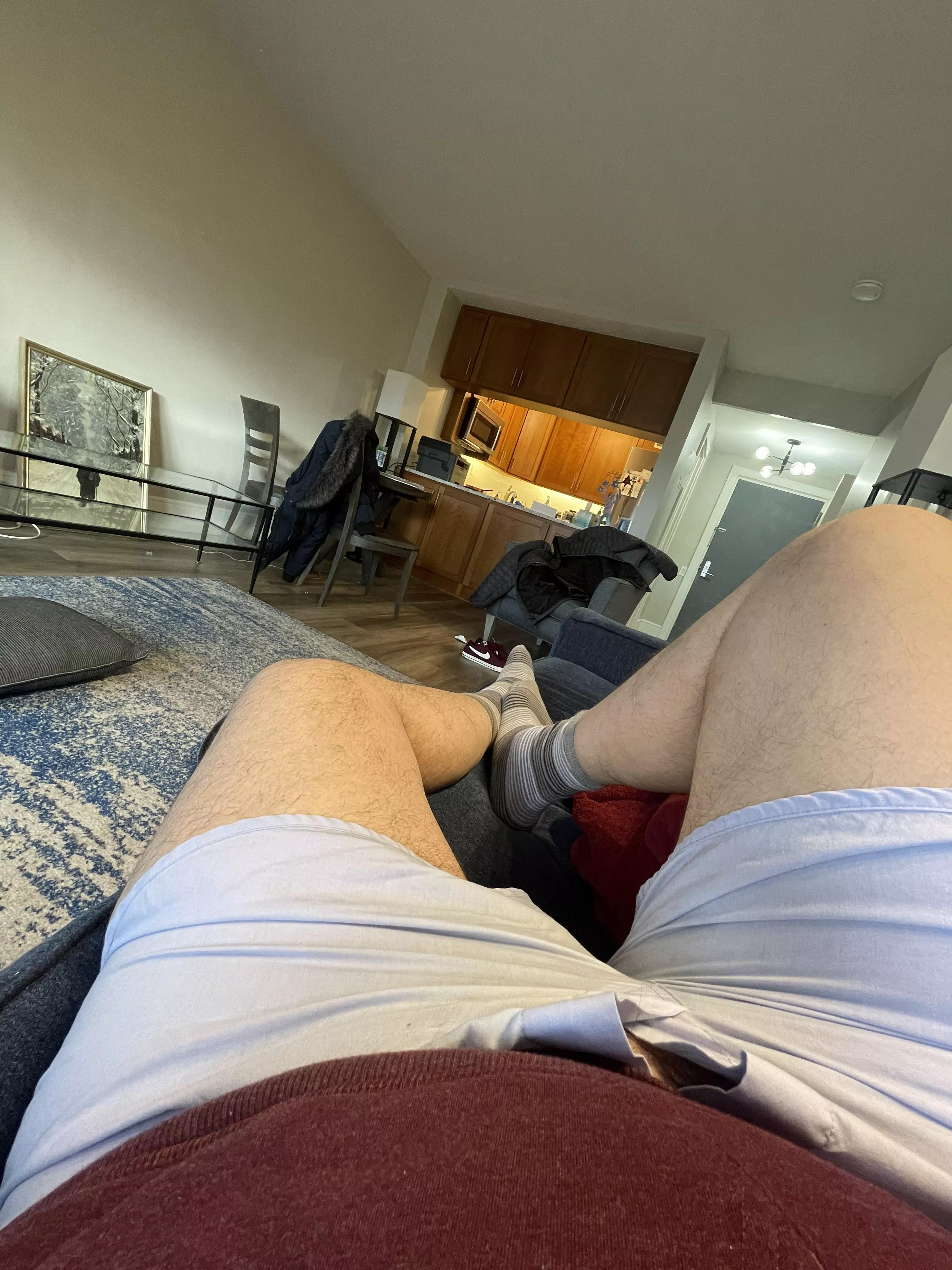 Today’s shorts. Jockey tapered. They look white but are blue. posted by metsvass86