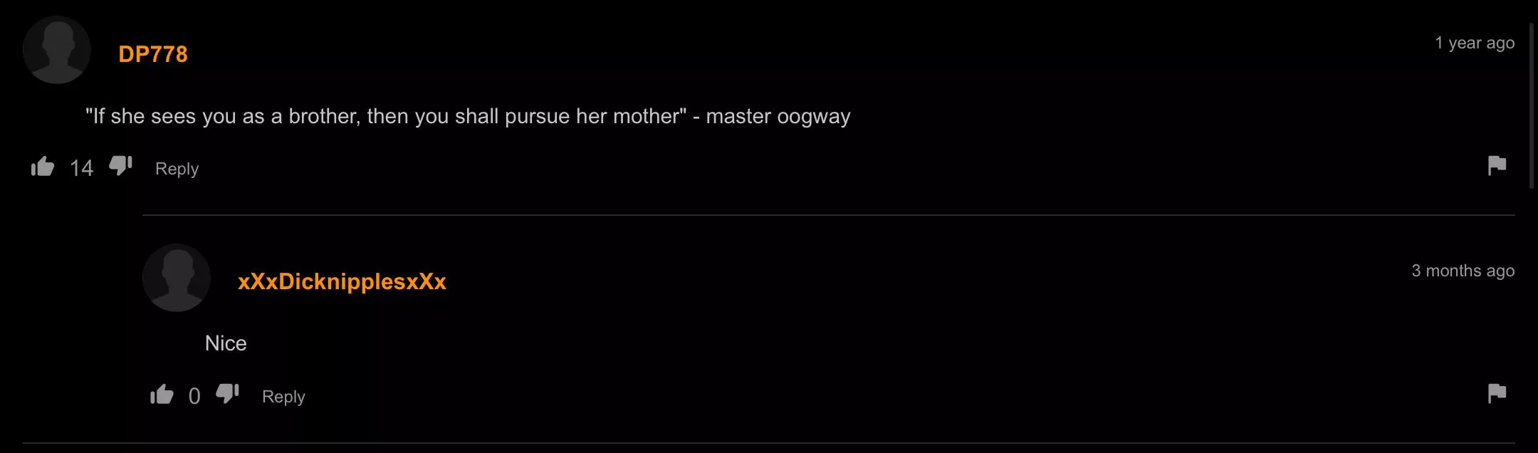 Wise words posted by GilderoyPoptart