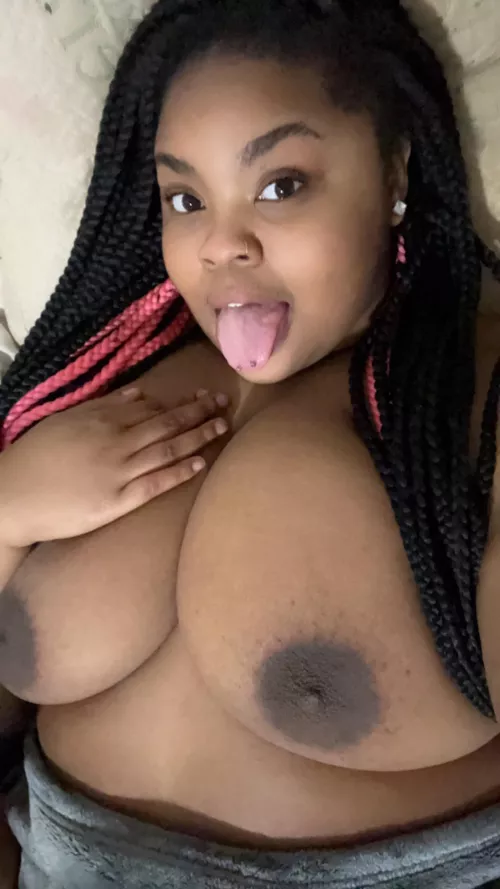 With my tits out like this they are begging to be sucked on 😈😋 by Sbaby_xo