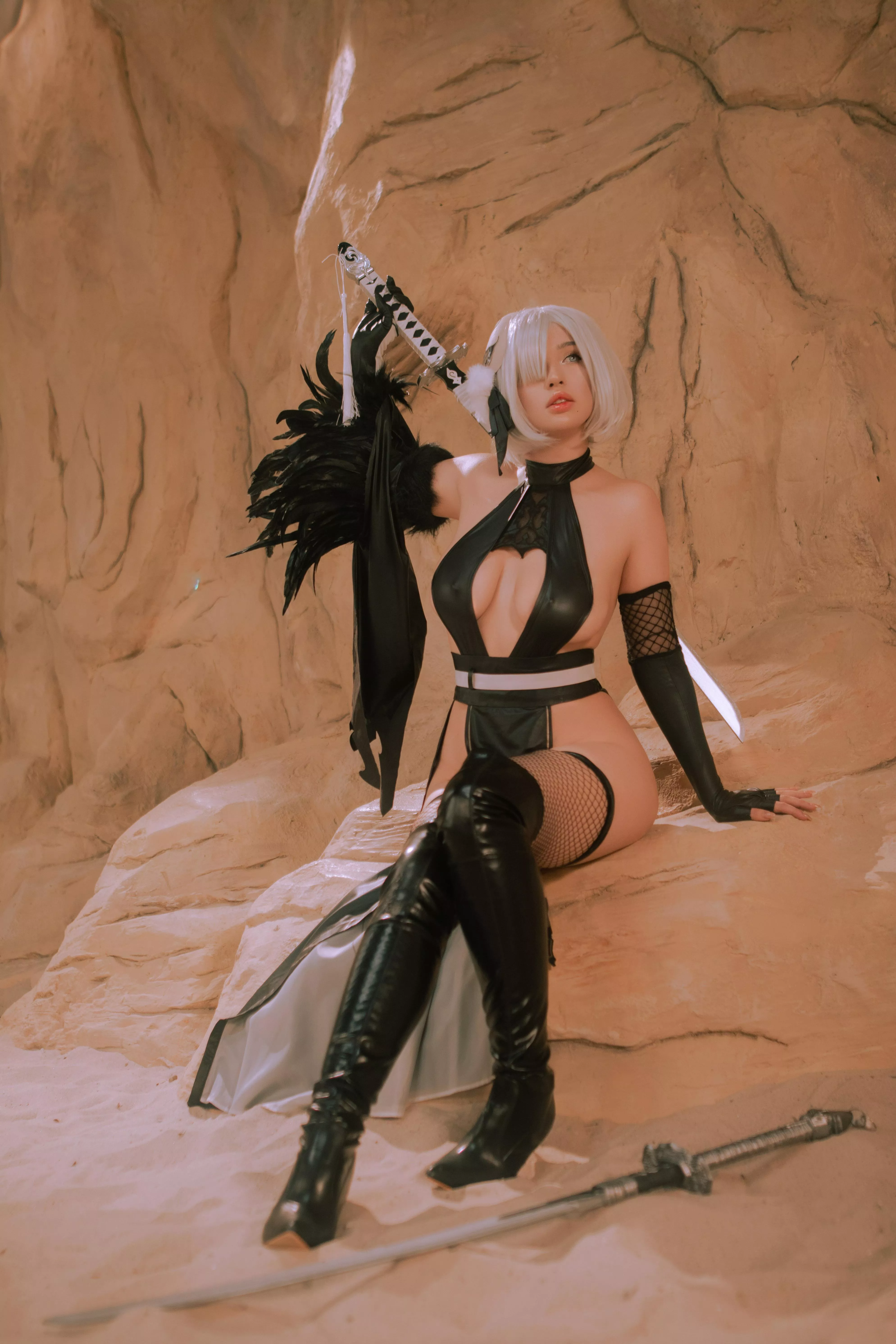 2B shinobi cosplay by @_sooyoungg posted by _sooyoungg