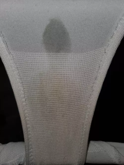 a nice wet spot on my white panties by little6kat9