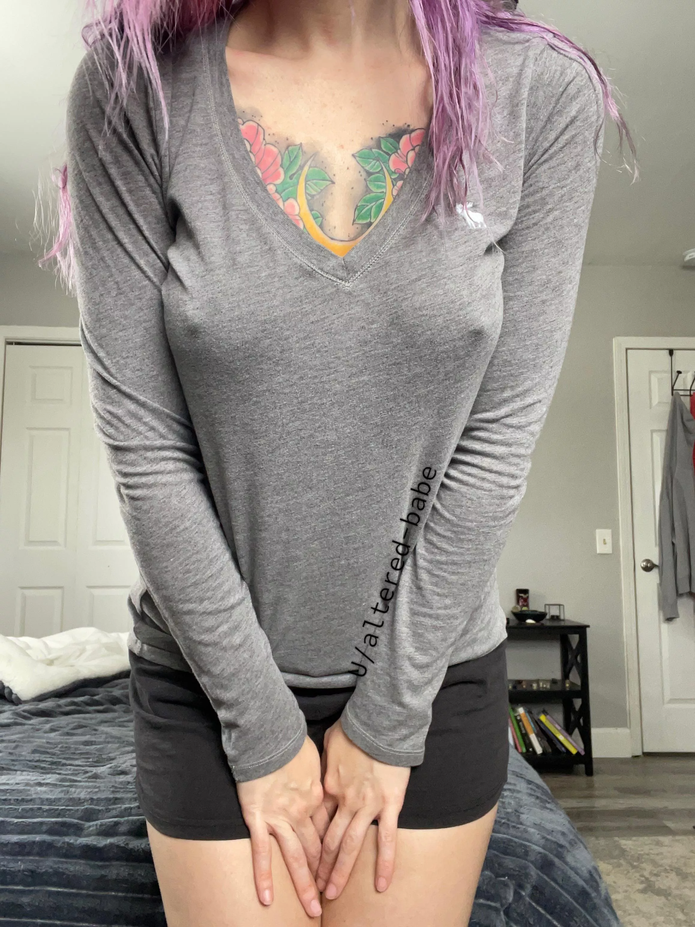 Another day stuck indoors , maybe we could let our hands wonder while we cuddle on the couch posted by Altered-babe