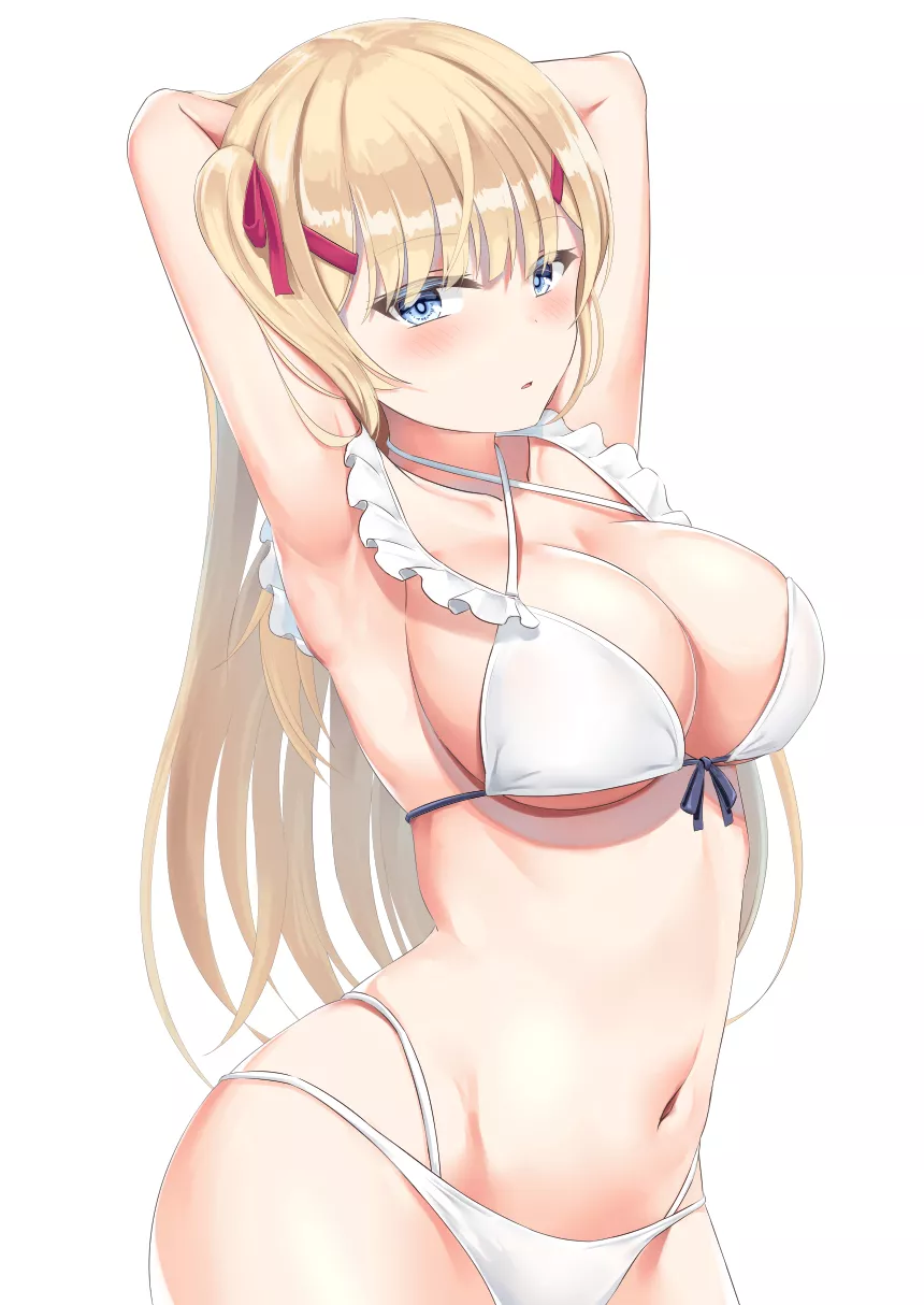 HMS Sussex in swimwear (kanade_pa) [Azur Lane] posted by TheRoySez