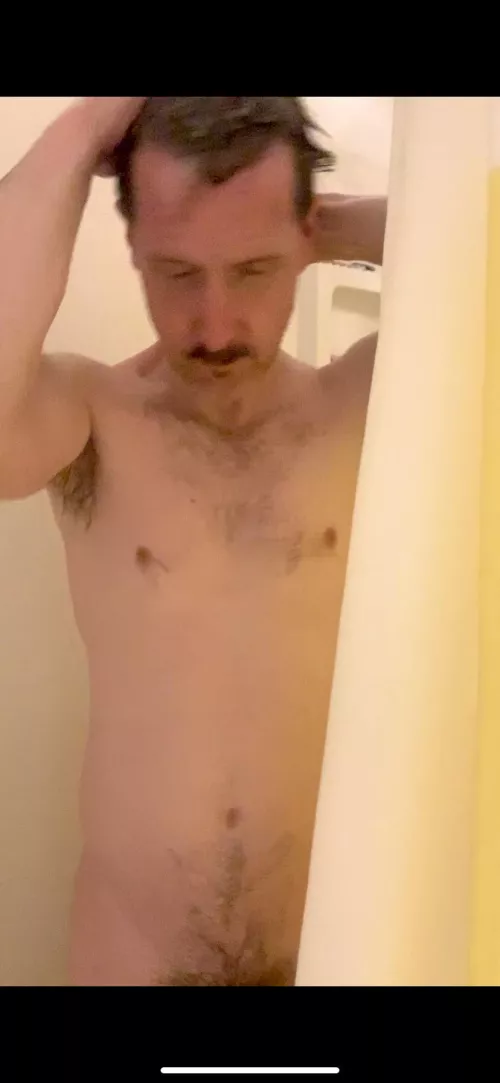 I am (45) and getting married this summer to my beautiful plus size fiancé. (F25). She dared me to post this pic here from my shower tonight. by circa999