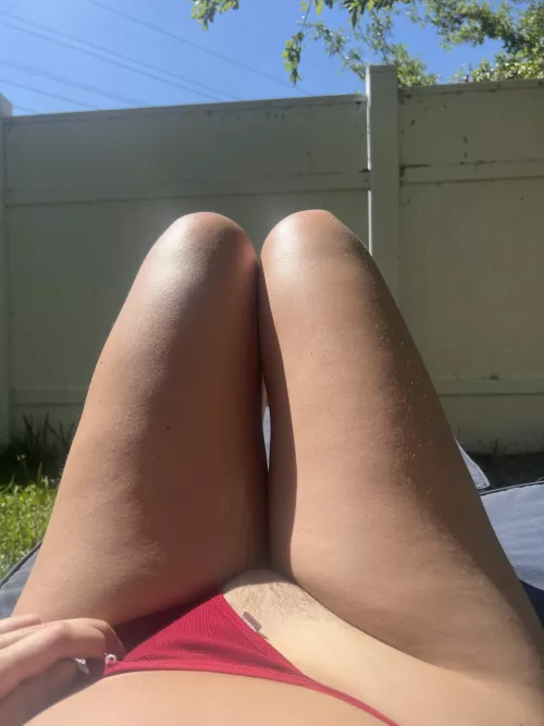 I love flashing my hairy pussy ❤️ by KittyCream_