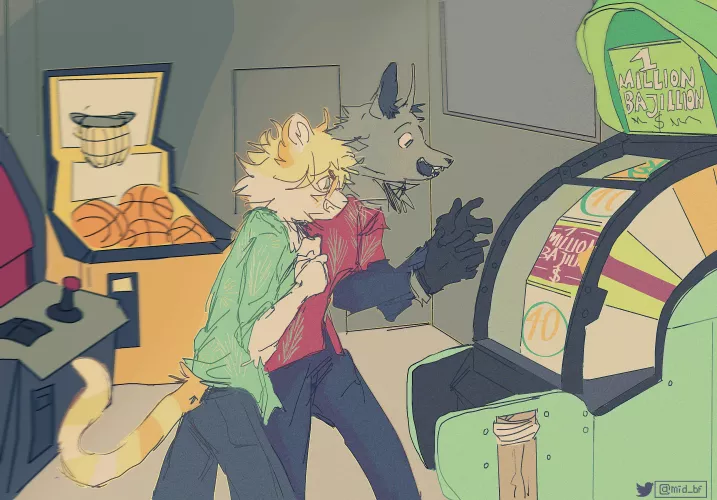 jackpot! (art by me, @mid_bf on twitter) by mid_boyfriend