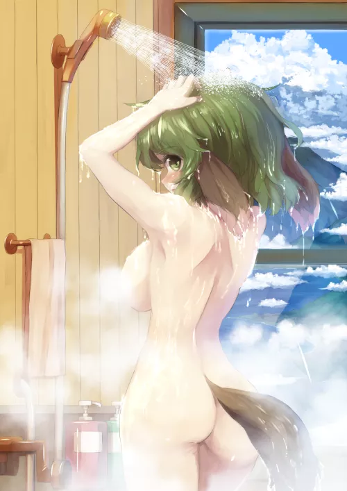 Kyouko in the shower by Kylo_Mask