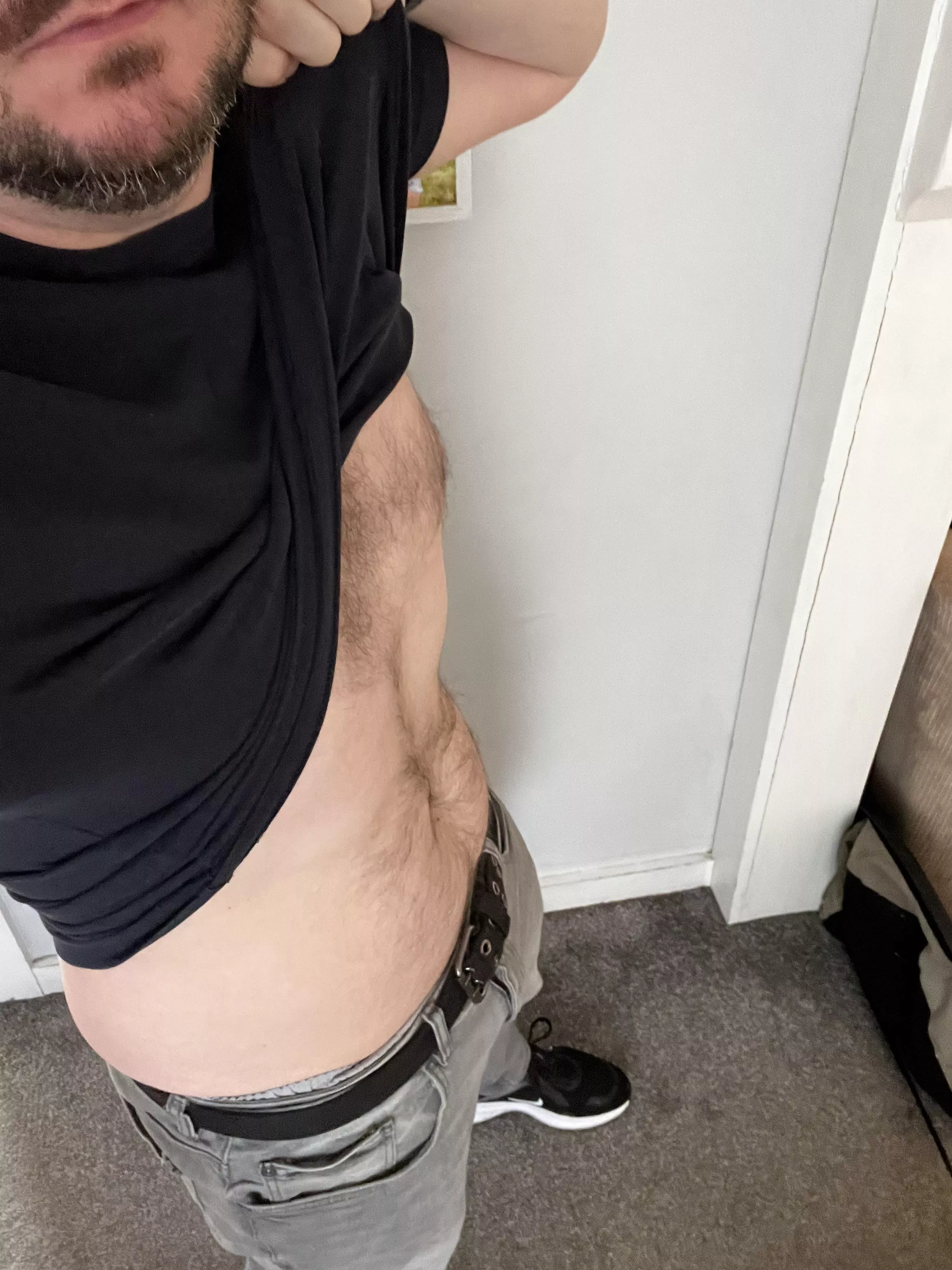 Married [45] teacher from Ireland getting ready to leave for work 😅. Please ignore the cock bulge🙈 posted by TeachPy5