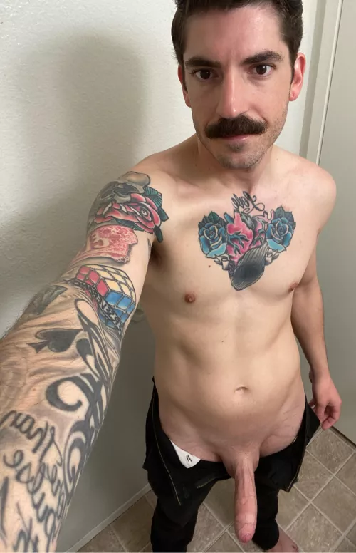 Monday morning mustache by cookiedusterhustler